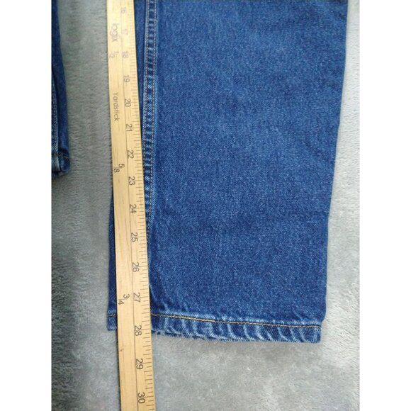 Vintage Levis 550 Jeans Womens 16 Short Blue Denim Relaxed Fit Tapered Leg Dark - Picture 5 of 8